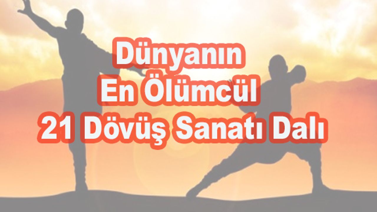 Dünyanın En Ölümcül 21 Dövüş Sanatı Dalı