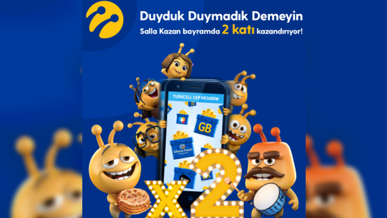 Kuzey Kıbrıs Turkcell’in  “Salla Kazan” kampanyası ile 2 katı hediye