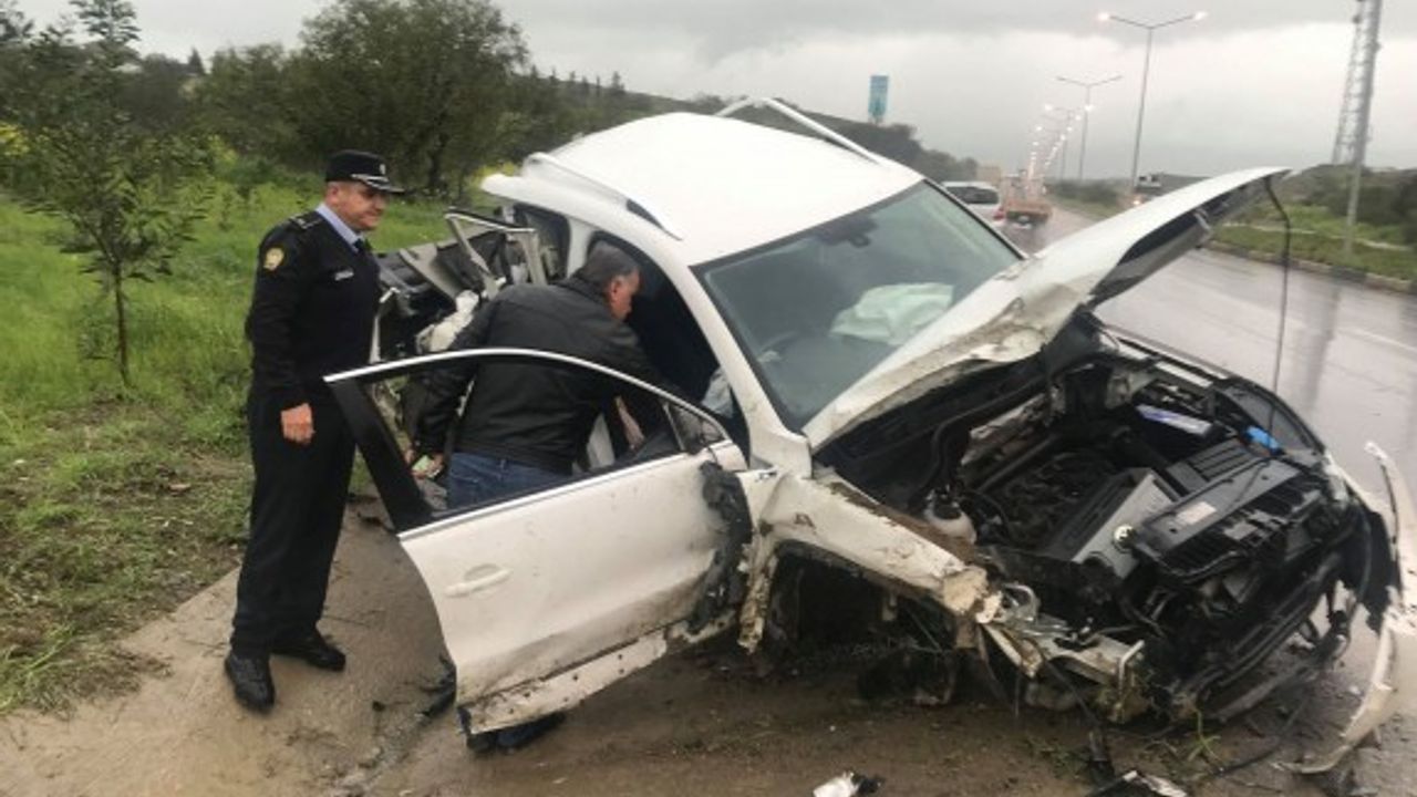 Lefkoşa- Girne anayolunda korkutan kaza