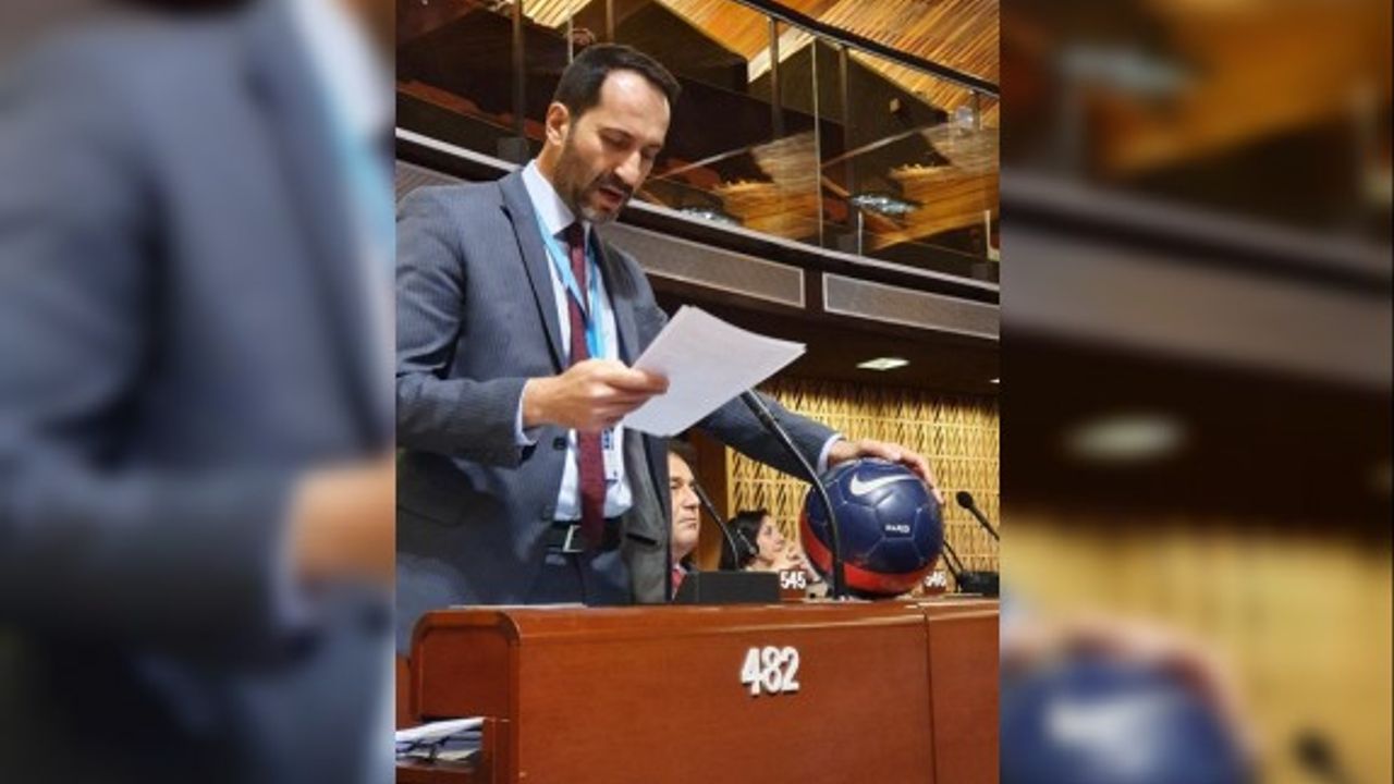 Armagan Candan'dan AP'de futbol toplu konuşma