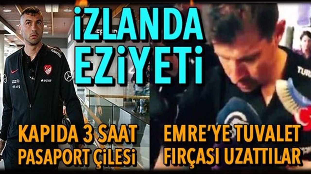 A Milli Futbol Takımı'na İzlanda'da saygısızlık