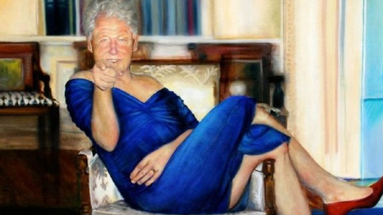 Elbiseli Bill Clinton tablosunun ressamı ortaya çıktı