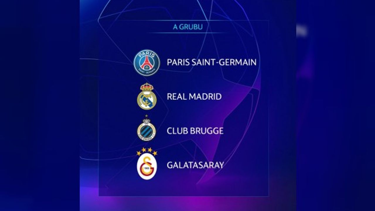 Galatasaray'ın Şampiyonlar Ligi fikstürü belli oldu
