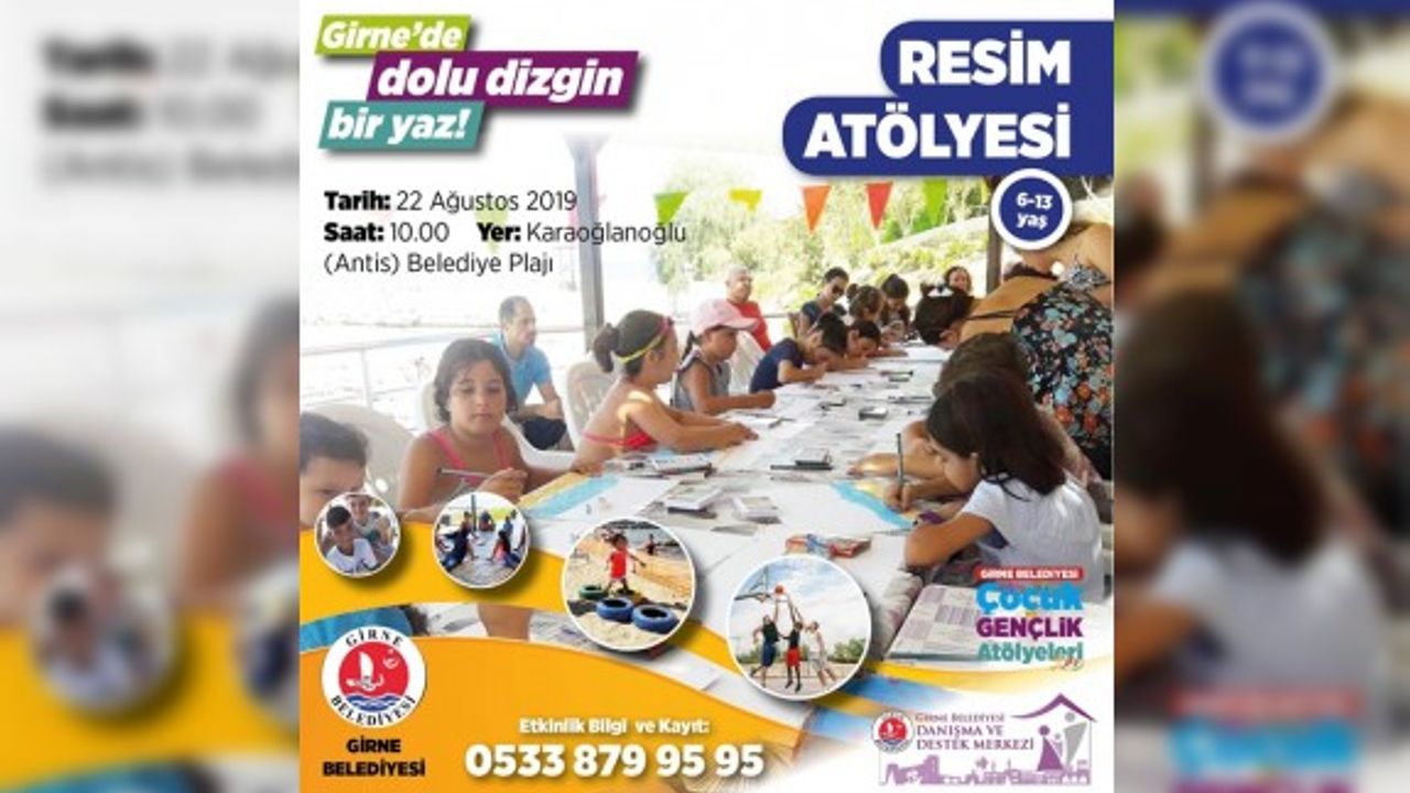 Girne’de yaz tatili çocuk ve gençlik atölyeleri devam ediyor