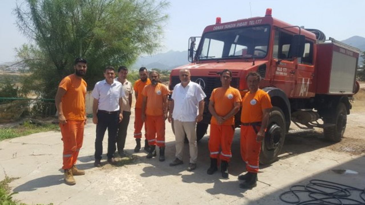 Tarım Bakanından yangın hazır kuvvetlerine ziyaret