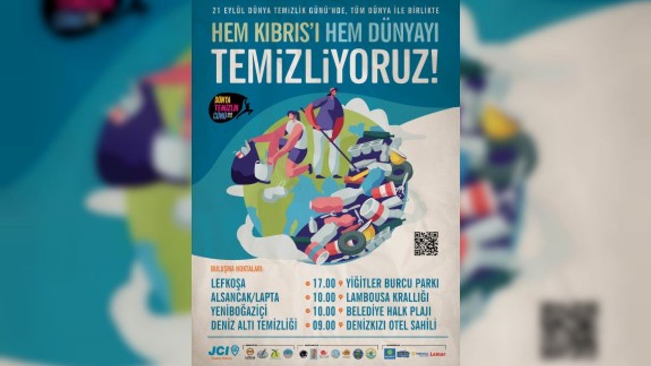 Dünya Temizlik Günü'nde 4 bölgede çevre temizliği yapılacak