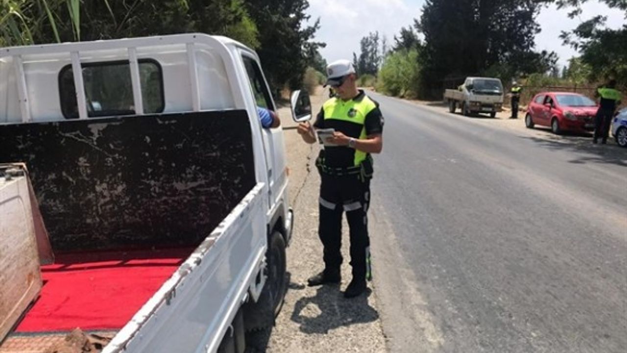 Lefkoşa ve İskel'de asayiş ve trafik denetimi