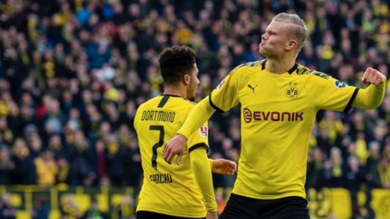 Haaland atıyor Dortmund kazanıyor