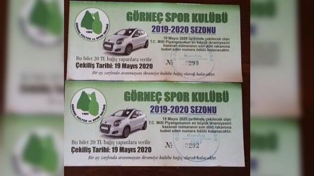 Görneç 19 Mayıs piyangosunu erteledi