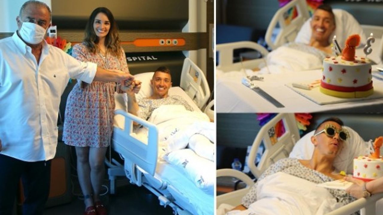 Muslera'ya hastanede doğum günü kutlaması