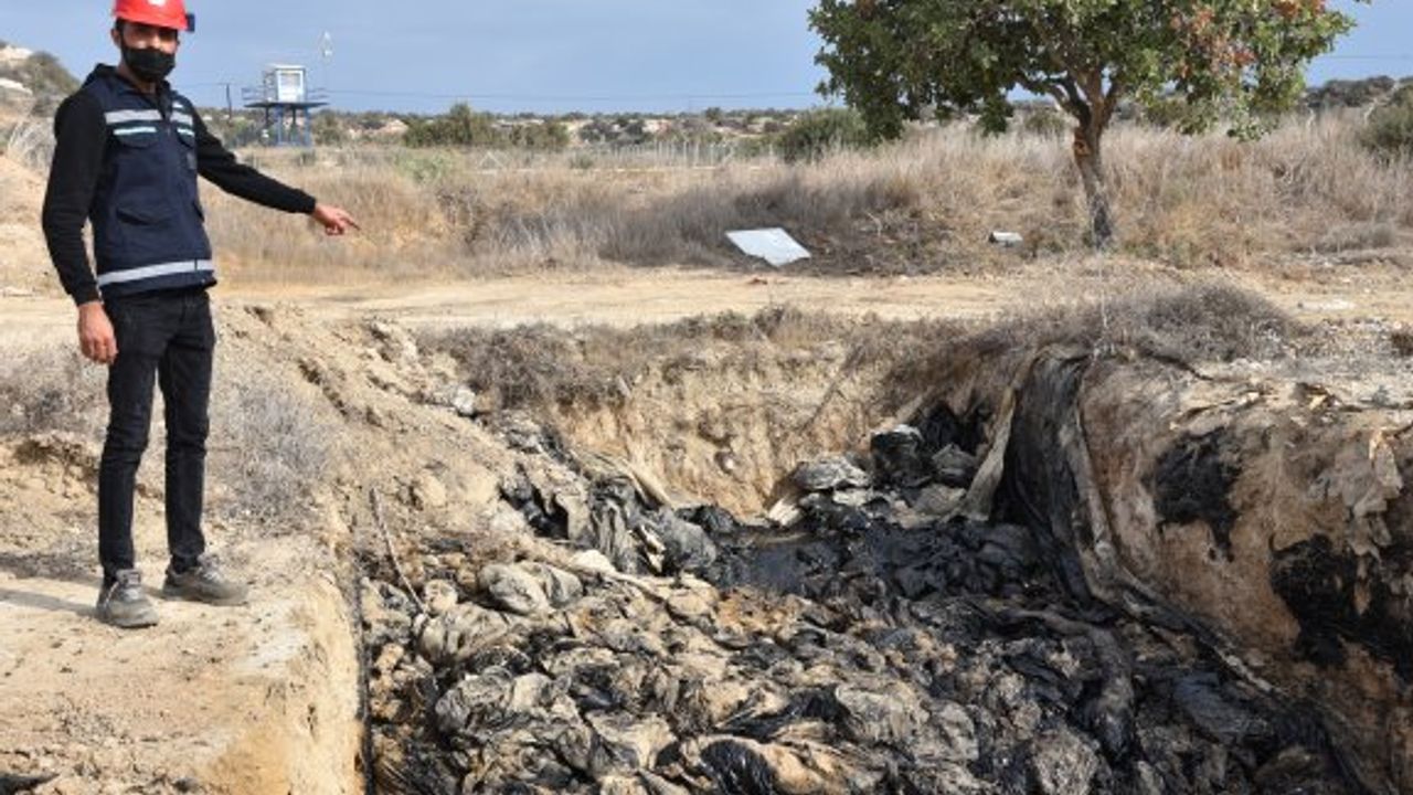 Kalecik’te yaşanan çevre felaketinden toplanan atıklar bertaraf ediliyor