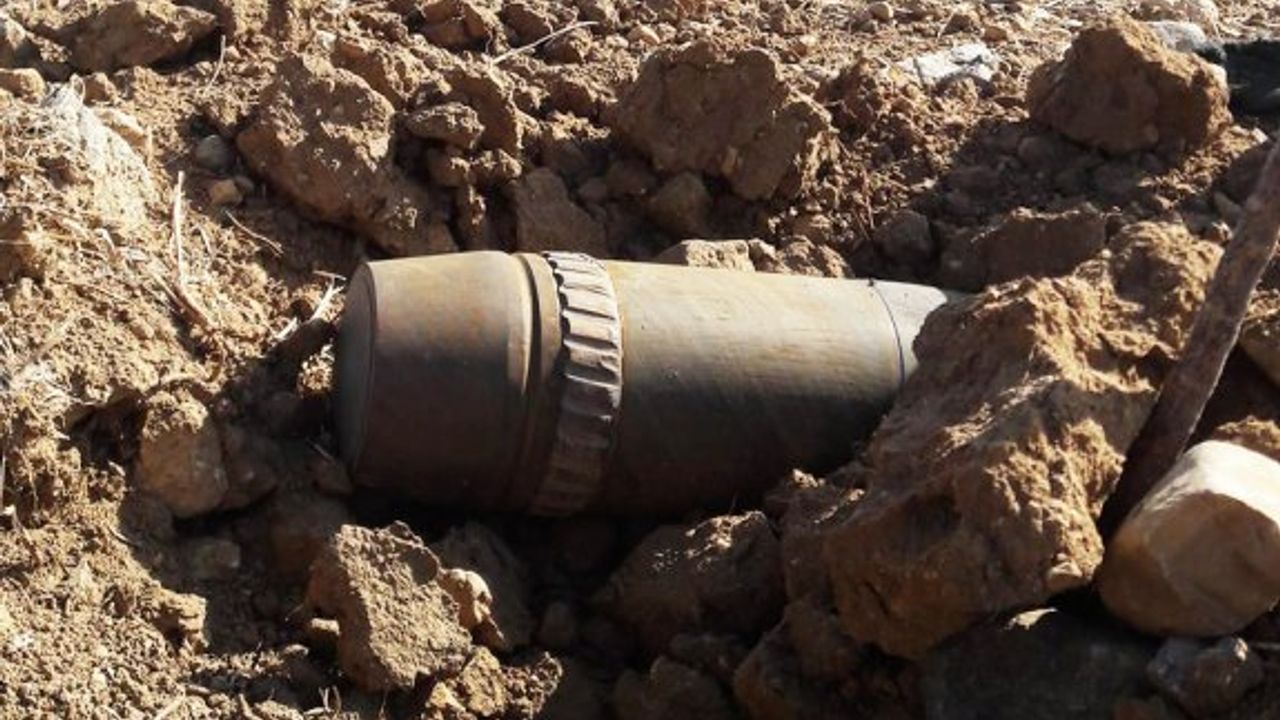 Kalavaç’ta bulunan mermi düşmedi, oraya taşındı