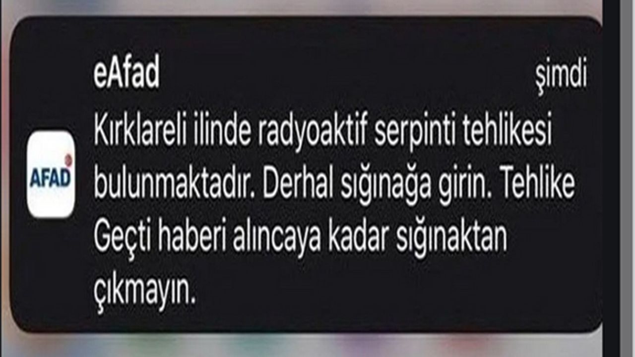 Kenti ayağa kaldıran mesaj: Sığınaklara girin ve çıkmayın