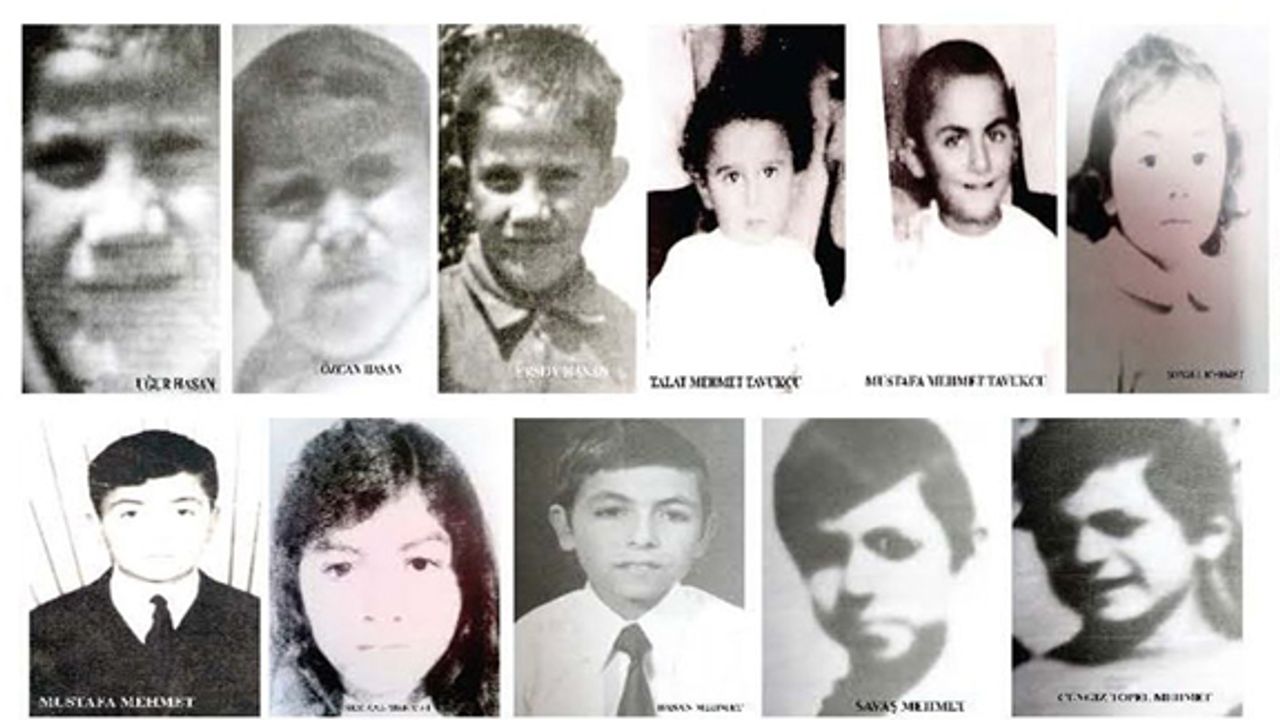 Şehit çocuklara 47 yıl sonra cenaze töreni