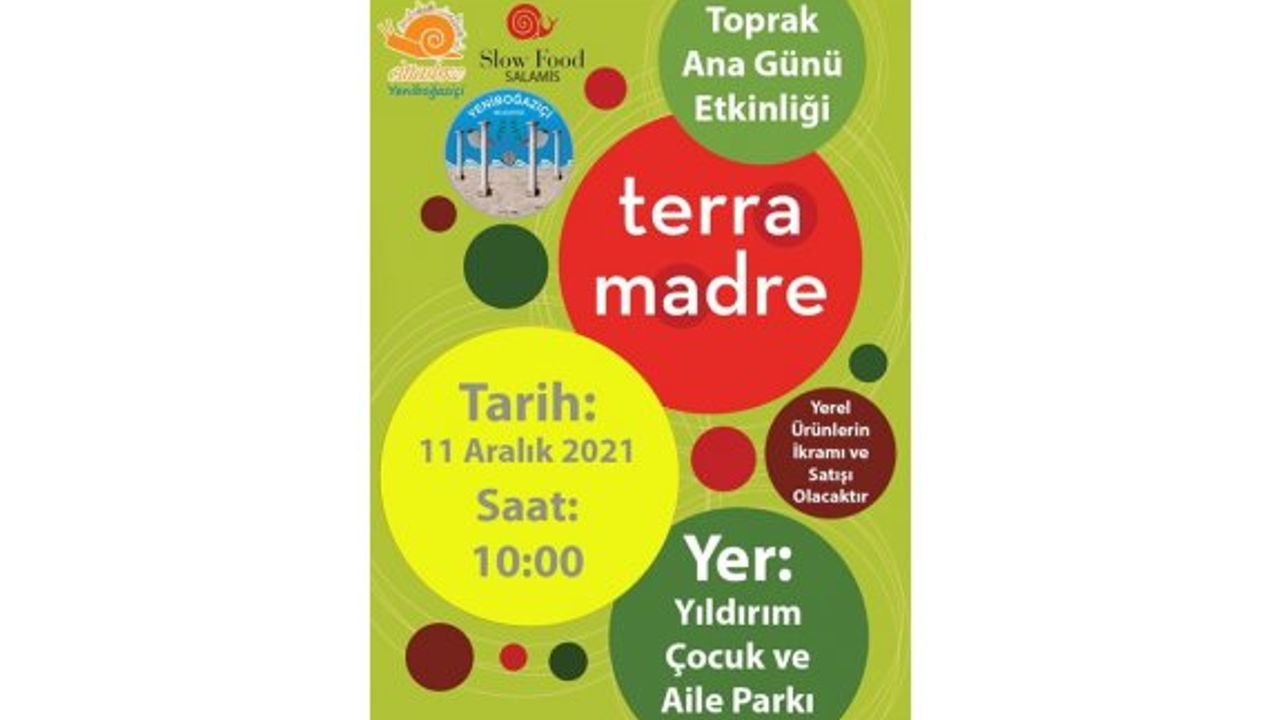 Yıldırım'da Toprak Ana Günü (Terra Madre) etkinliği düzenleniyor
