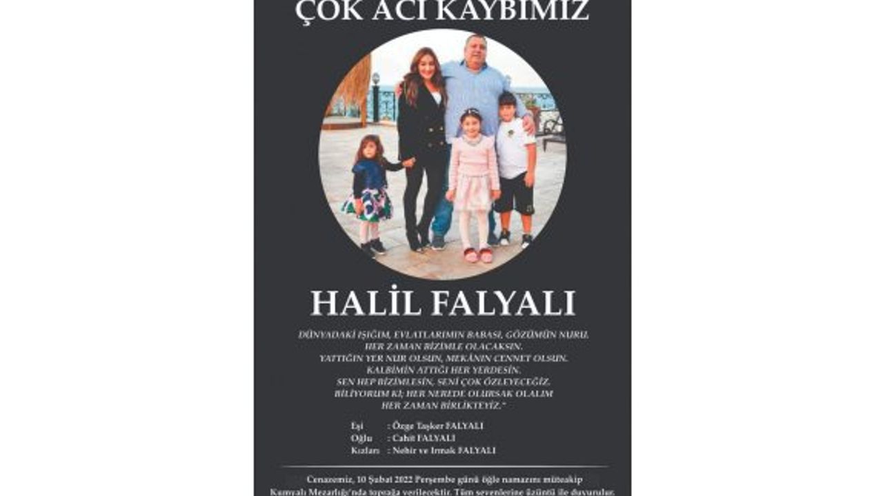 Falyalı'nın eşi Özge Taşker'den duygu dolu ilan