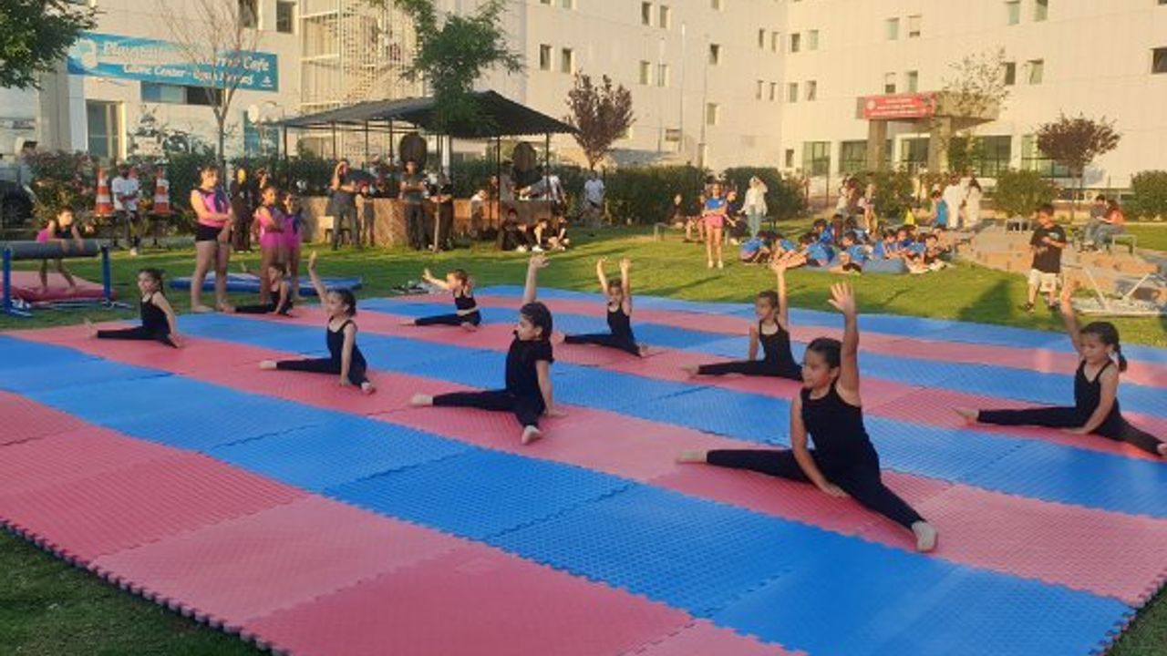 Cimnastikçiler, Güzelyurt’a renk kattılar