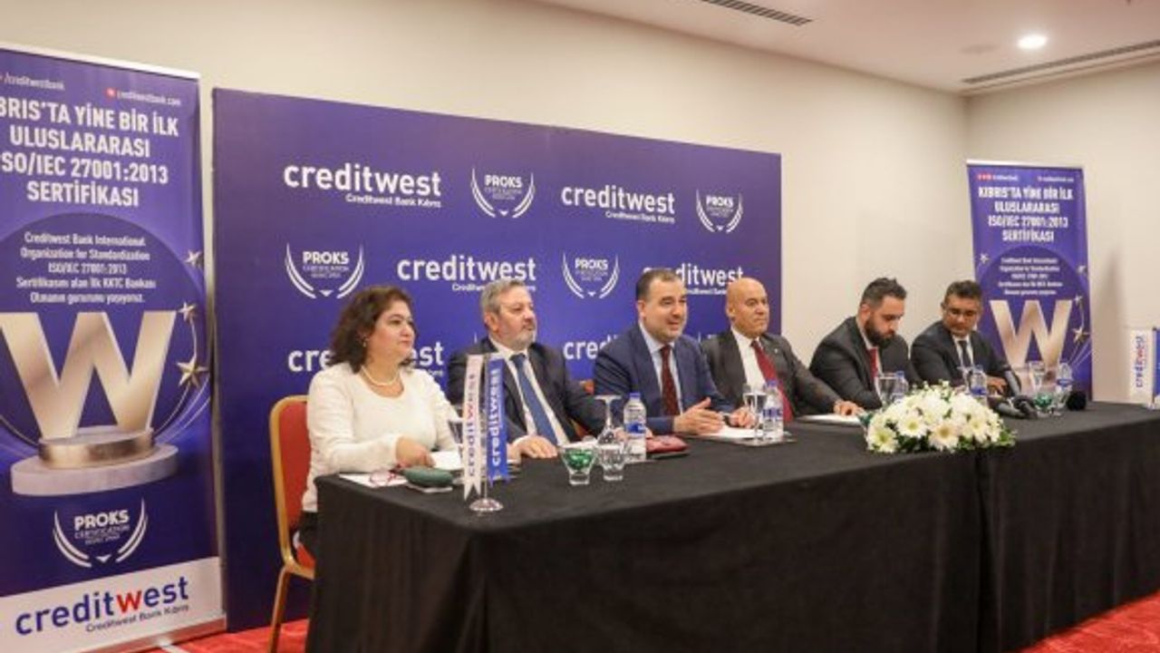 Creditwest Bank Uluslararası Bilgi Güvenliği sertifikası aldı