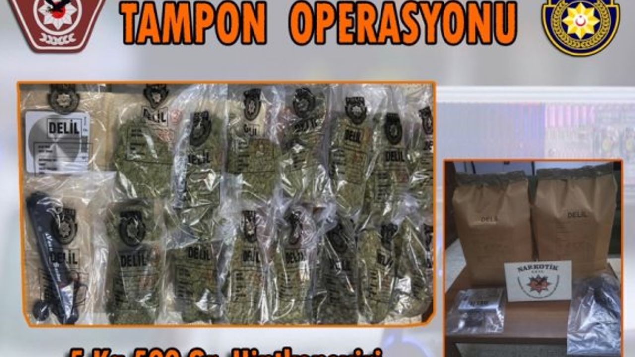 Gazimağusa'da konteynerde 5,5 kilo uyuşturucu ele geçirildi