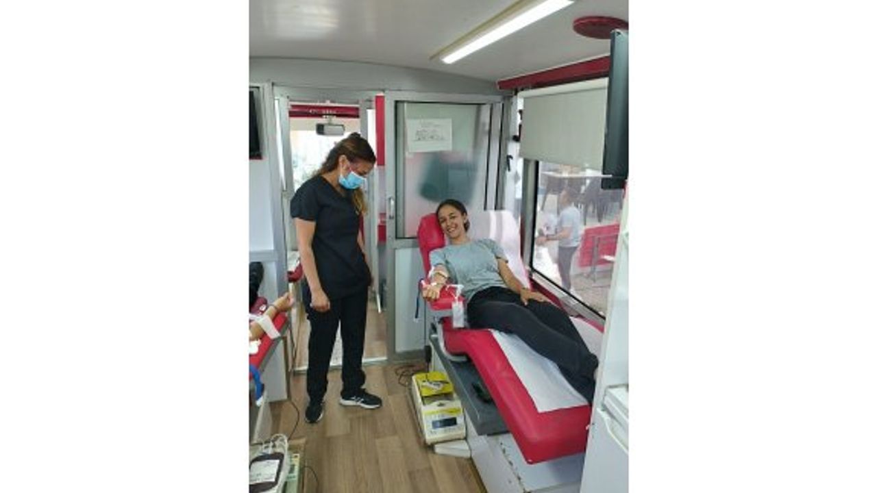 Polis Okulu Müdürlüğü'nde kan bağışı yapıldı