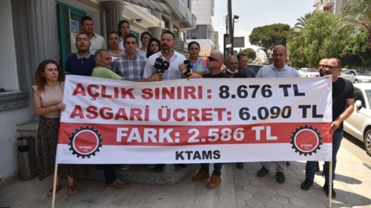 Açlık sınırı 8 bin 676 TL oldu