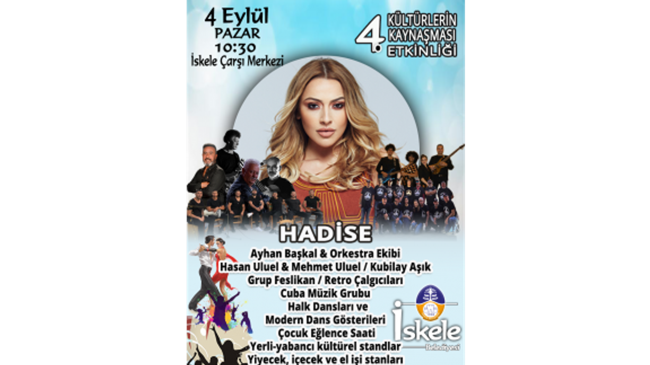 4. Kültürlerin Kaynaşması etkinliği 4 Eylül'de