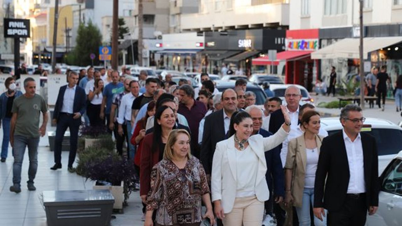 İncirli, Lefkoşa yürüyüşlerine Dereboyu Caddesi’nden başladı