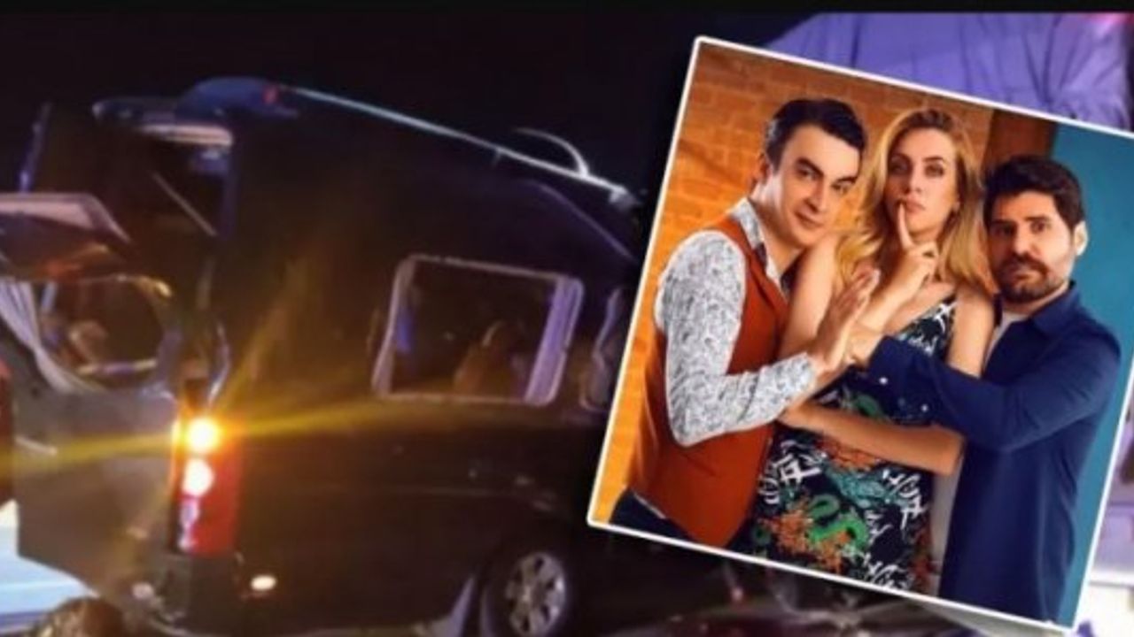 Amasya’da Tiyatro Oyuncularını Taşıyan Araç Kaza Yaptı