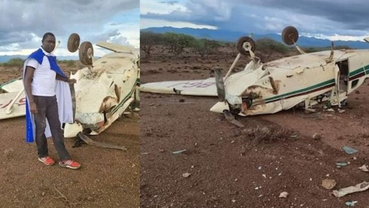 Eski olimpiyat şampiyonunu taşıyan uçak düştü