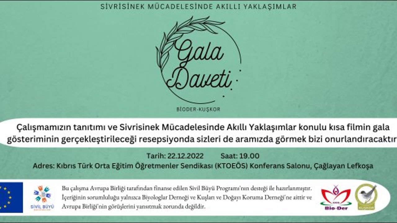 Sivrisinek mücadelesinde doğa dostu yöntemle mücadele filmi hazırlandı