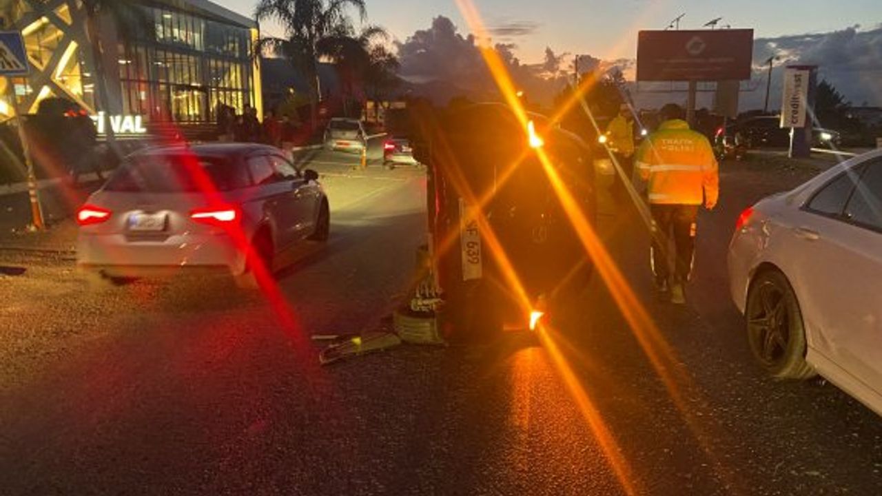 Girne'de alkollü sürücü kazaya neden oldu