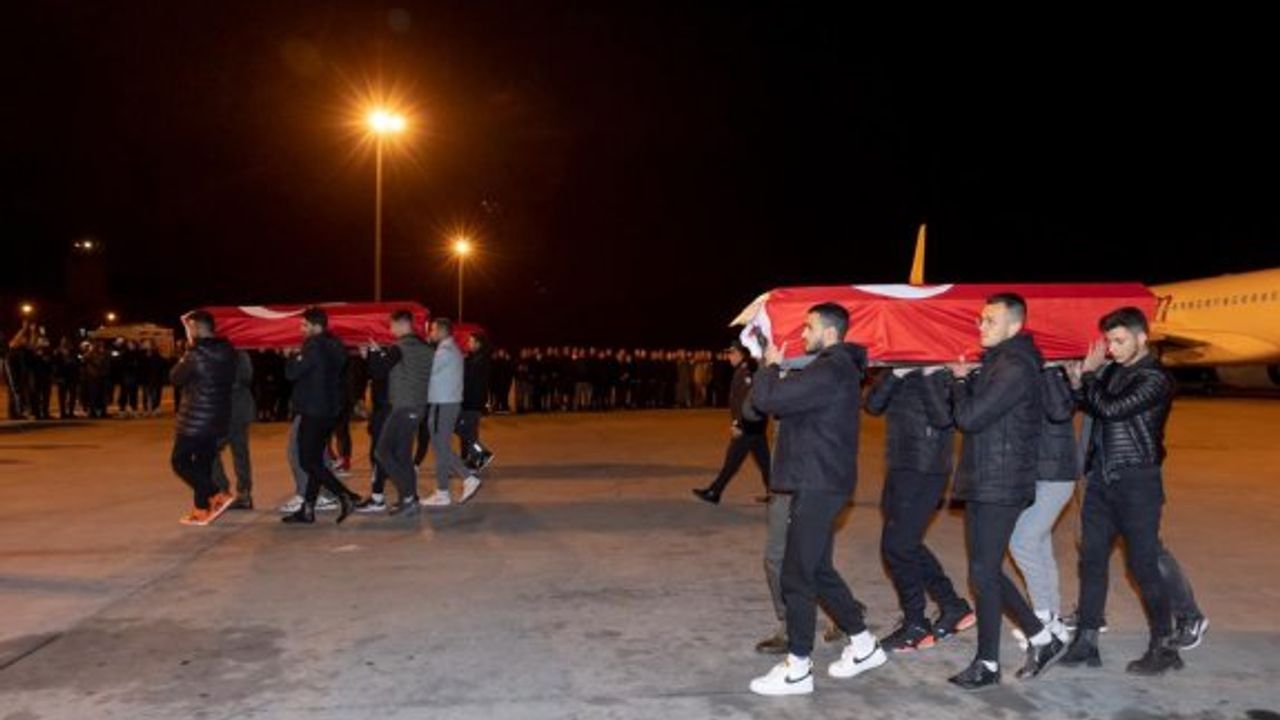Adıyaman'da KKTC kafilesinden yaşamını kaybeden 10 kişi ülkeye getirildi