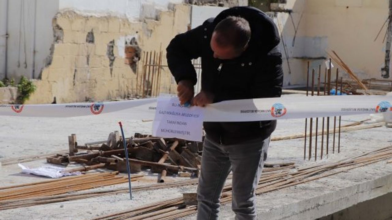 Gazimağusa Belediyesi 1 haftada 3 inşaat mühürledi