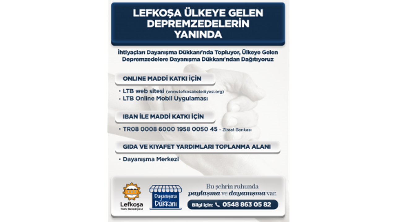 LTB, yardım kampanyasına Dayanışma Dükkanı ile devam ediyor