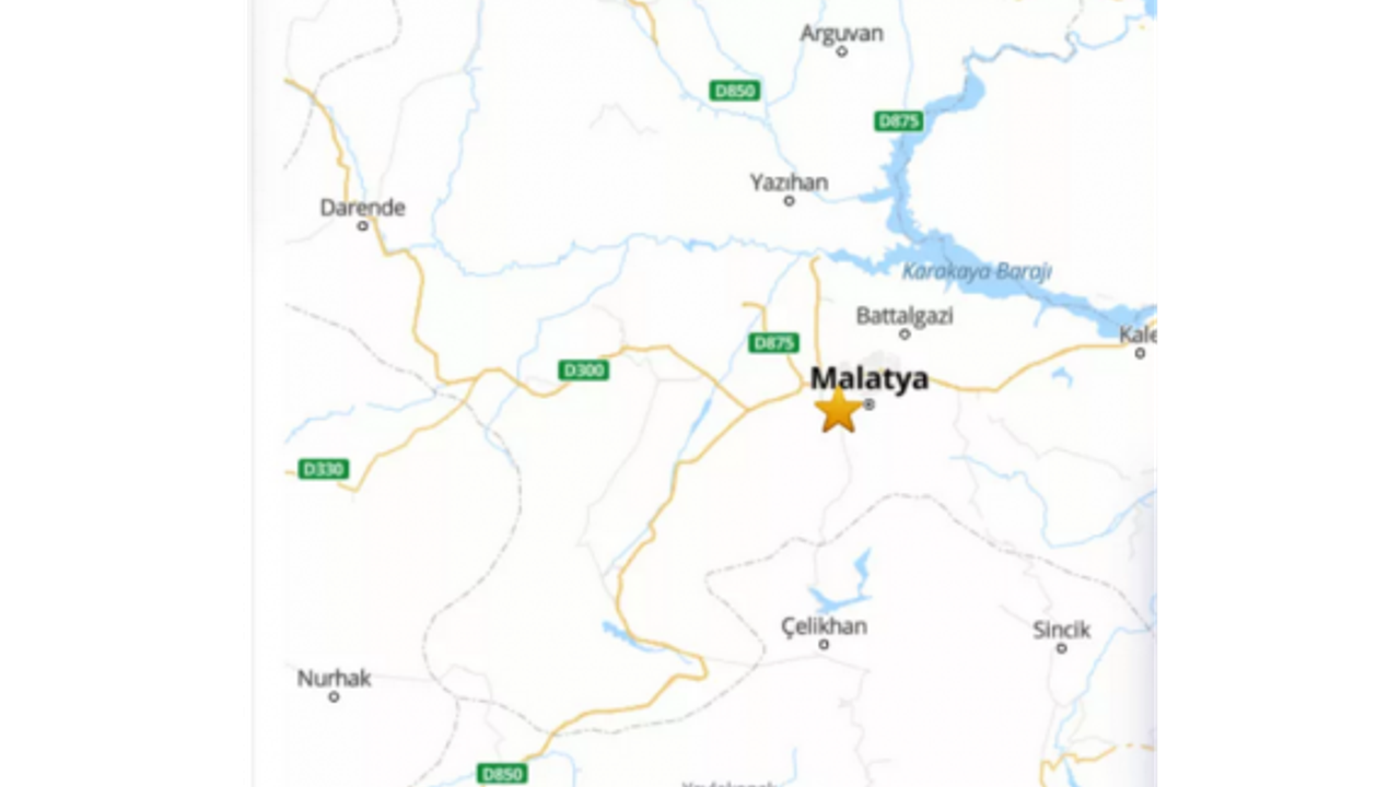 Malatya'daki korkutan depremin şiddeti 5.6
