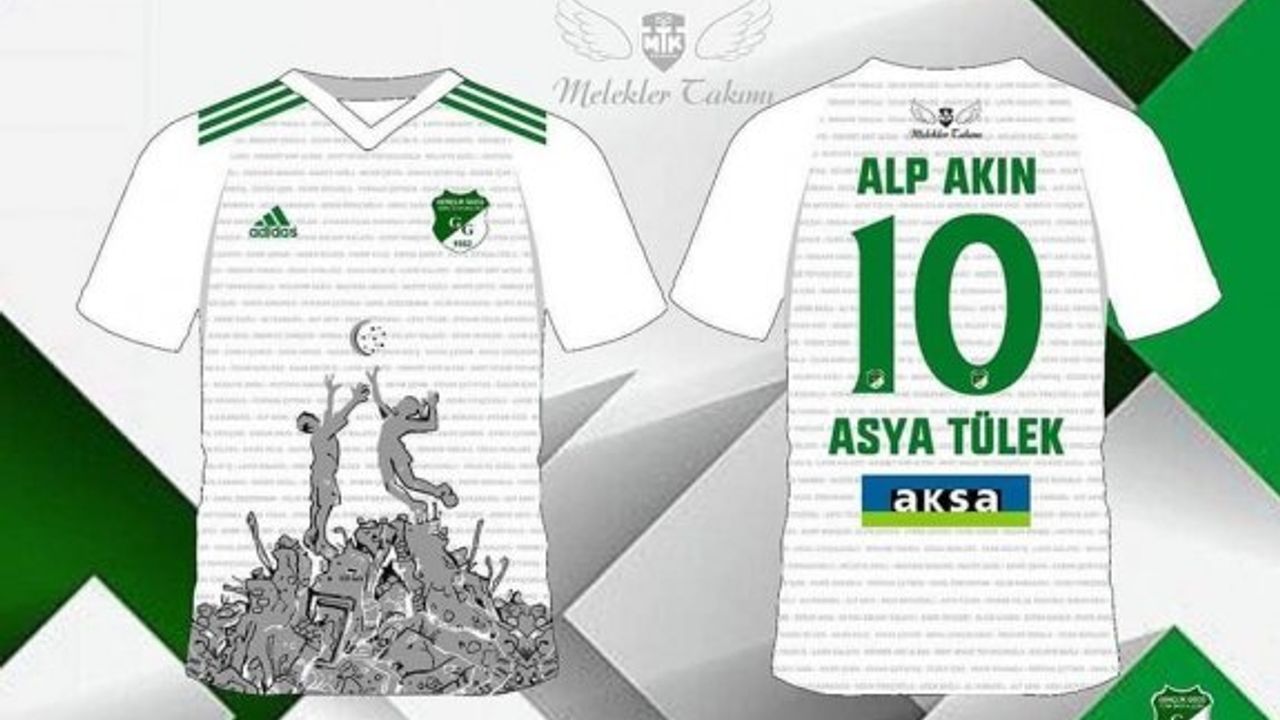 Takımlar depremin acısını formalarına taşıyor