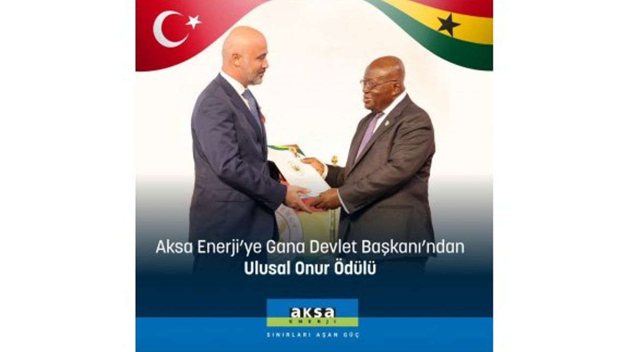Aksa Enerji’ye Gana’dan ulusal onur ödülü