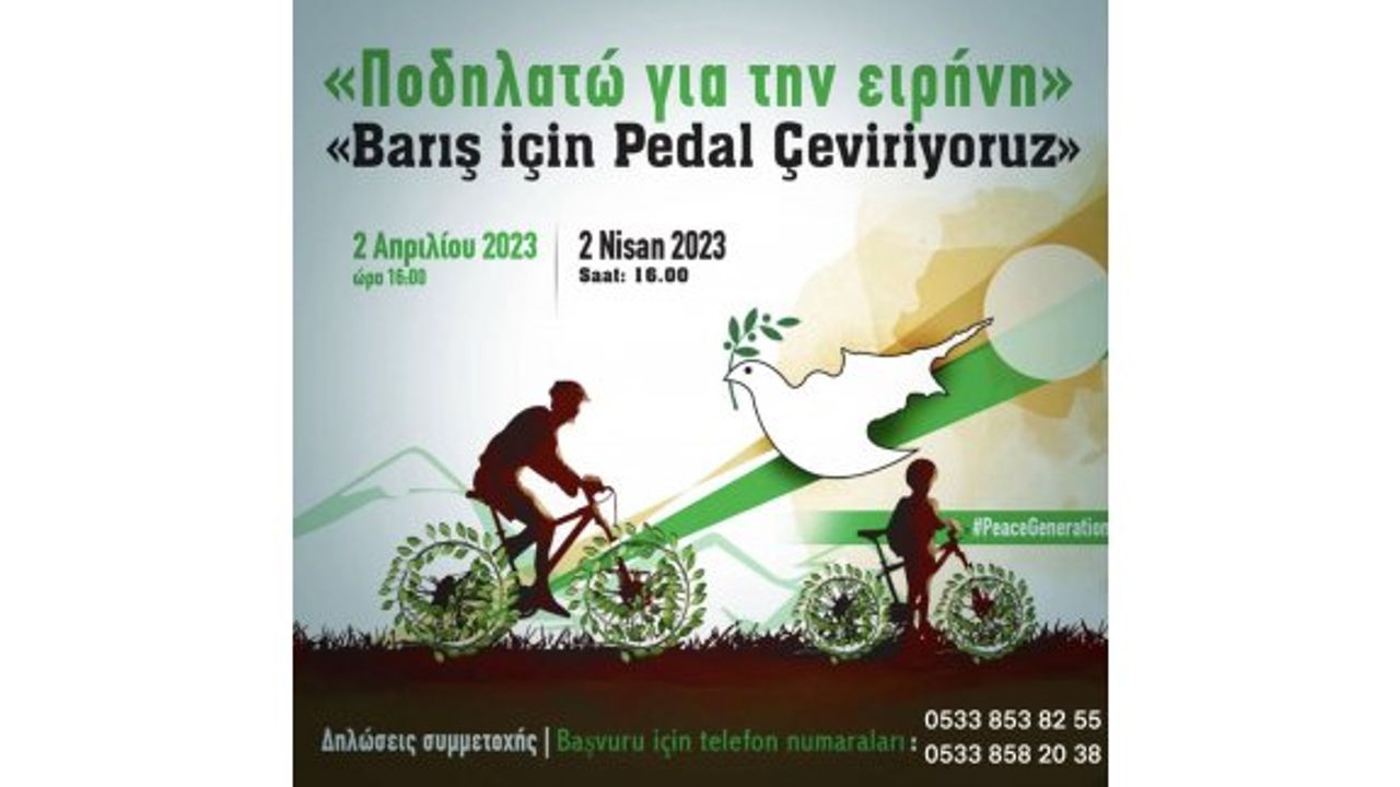 “Barış için pedal çeviriyoruz” etkinliği düzenlenecek