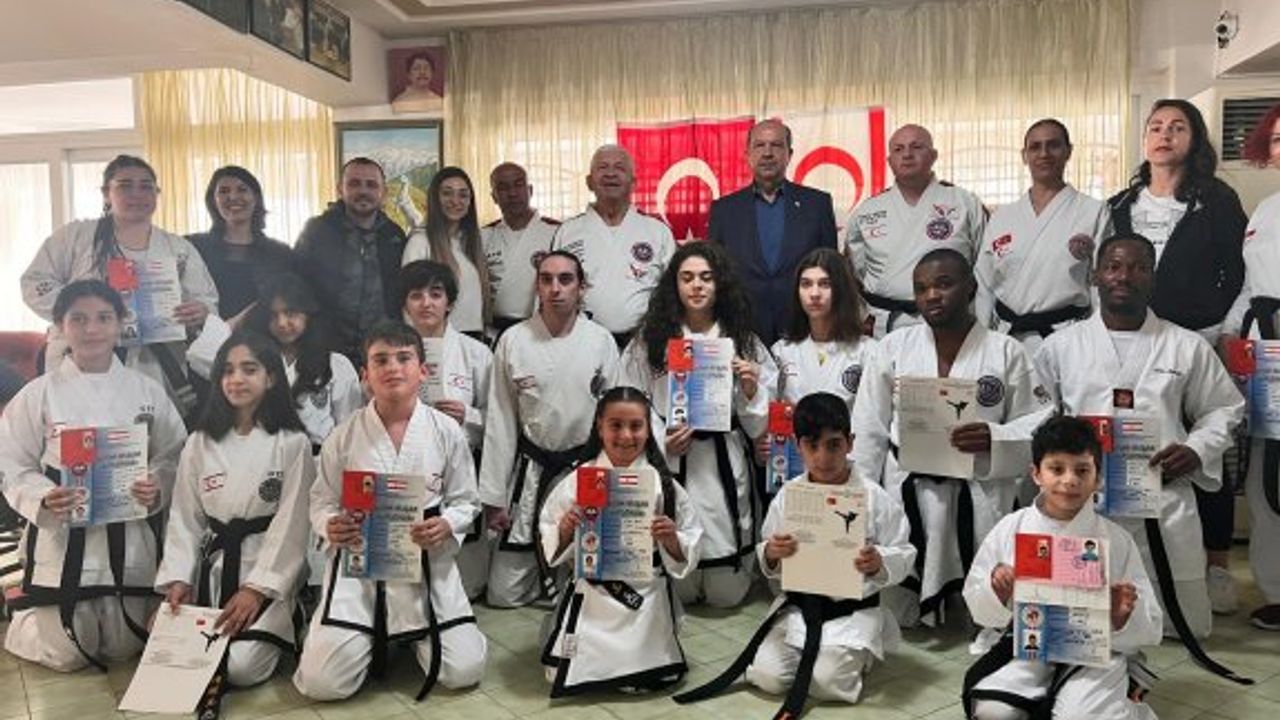 Kara Kuşak Dan sınavında başarılı olanlardiplomalarını aldı