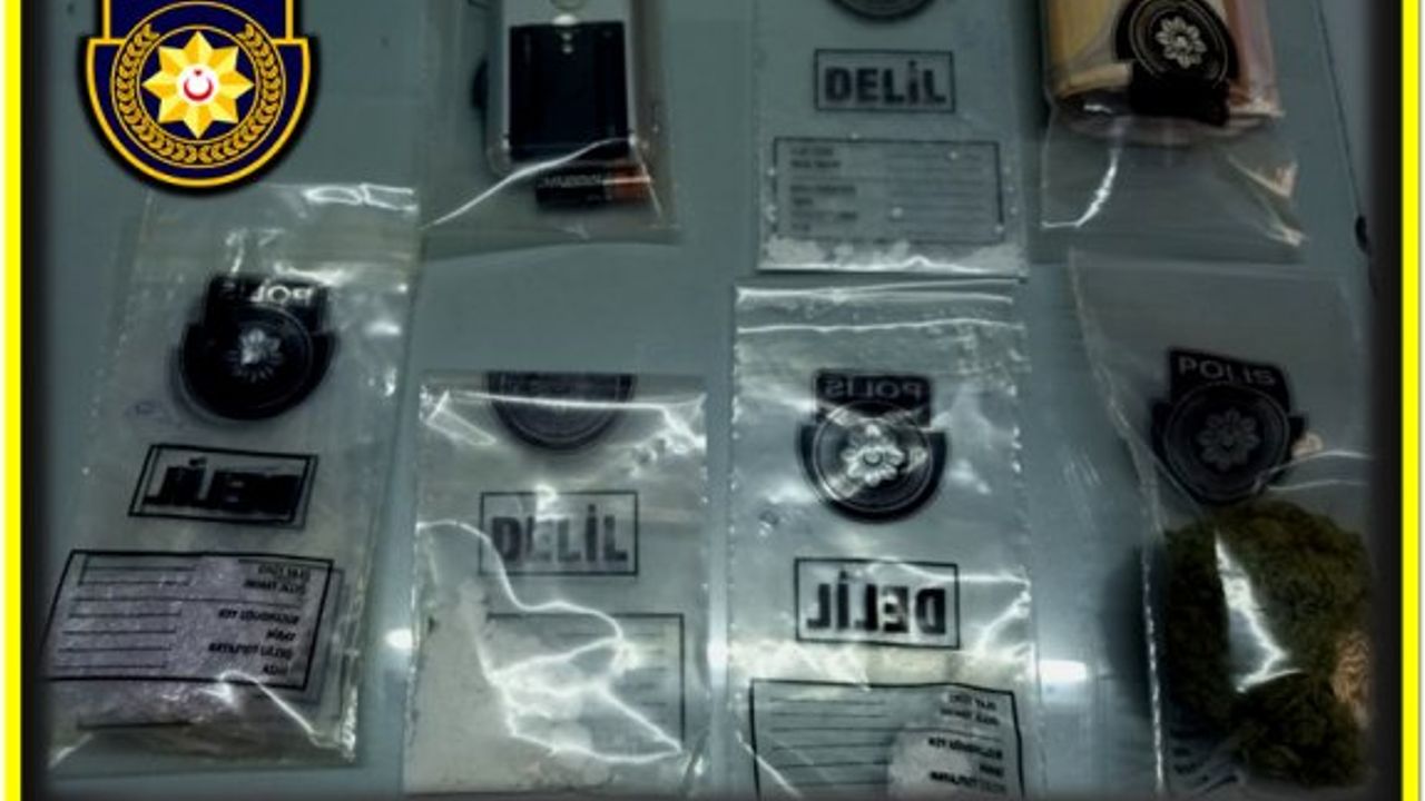 Araçta kokain ve hintkeneviri bulunduran 3 kişi tutuklandı