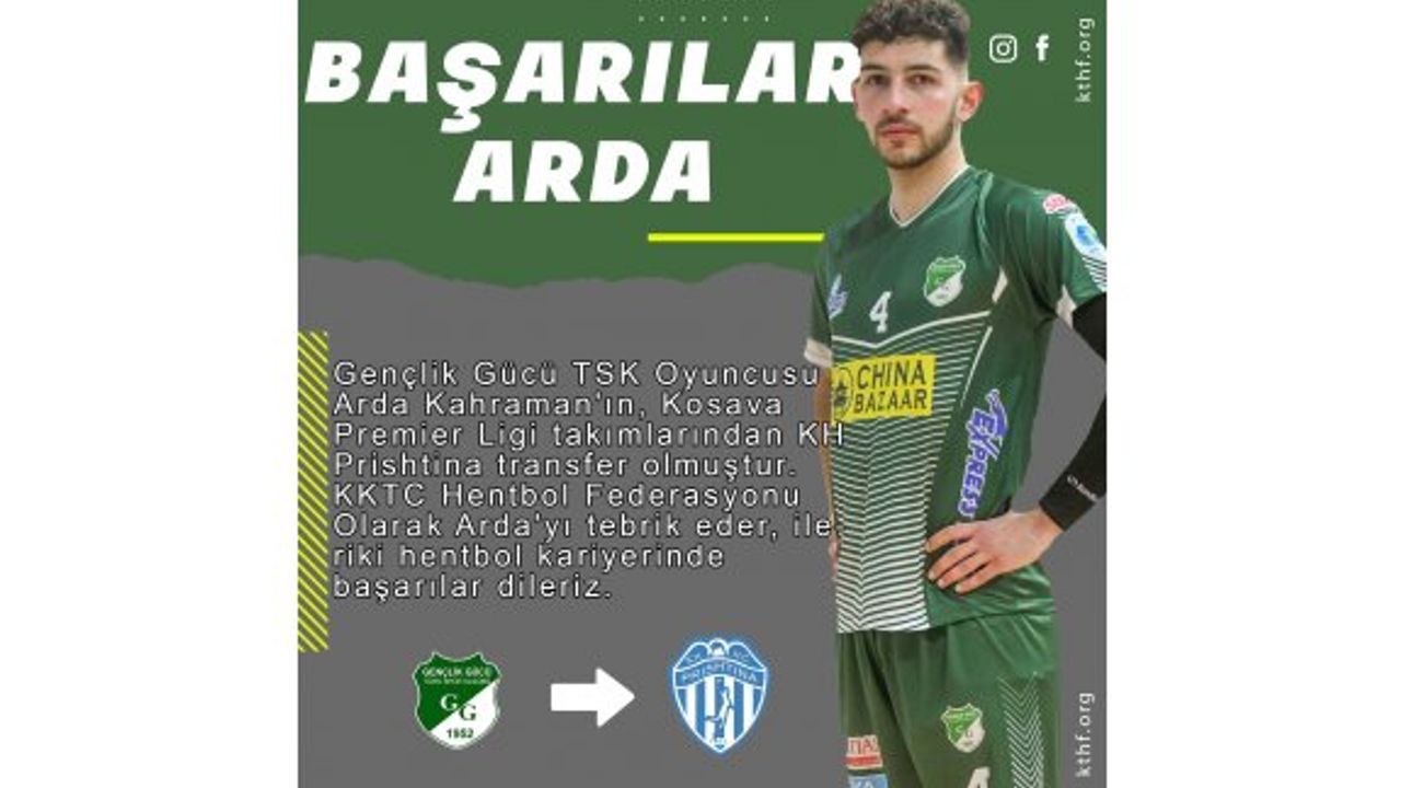 Arda Kahraman, hentbol hayatına Kosova’da devam edecek