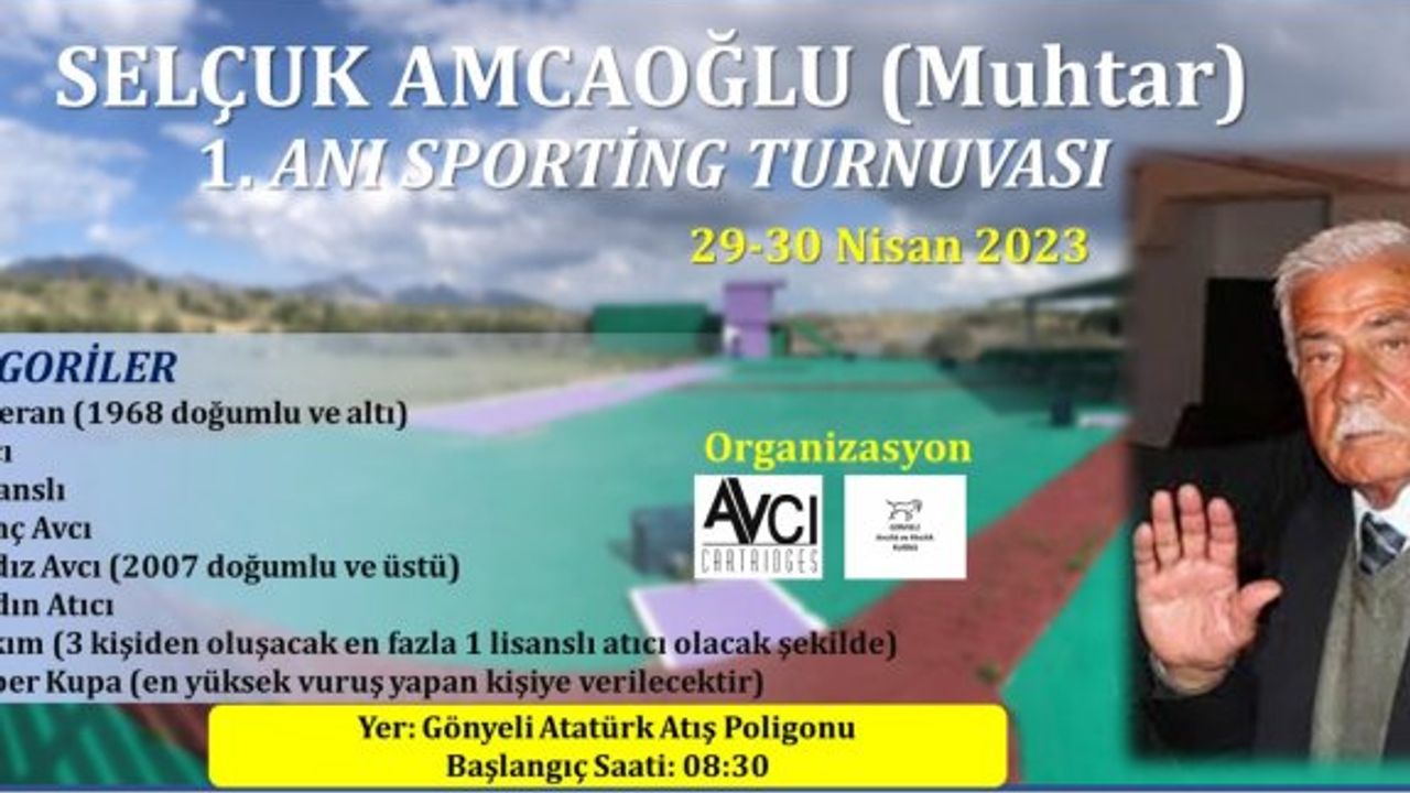 Avcılar ve atıcılar Gönyeli eski muhtarı  Selçuk Amcaoğlu anısına yarışacak
