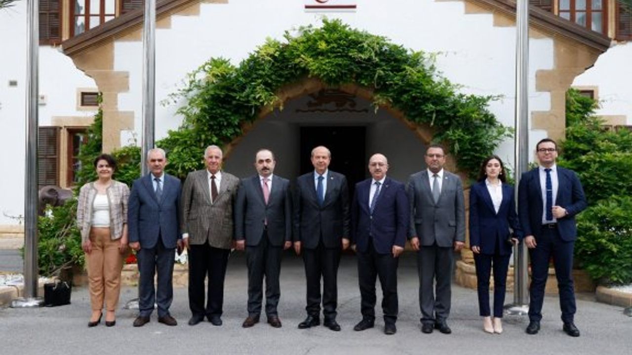 Cumhurbaşkanı Tatar, Atatürk Kültür, Dil ve Tarih Yüksek Kurumu Başkanı Özgen’i kabul etti