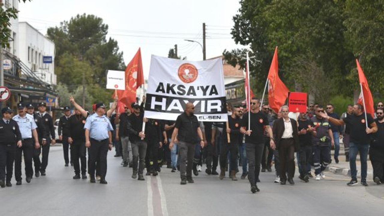 El-Sen Kıb-Tek önünde eyleme devam ediyor