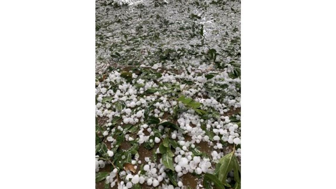 Yağmur ve dolu yağışı Güney’de etkili oldu