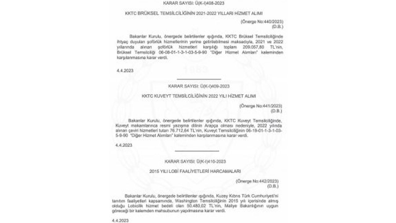 Yurt dışı temsilciliklerine milyonlar akıtıyoruz