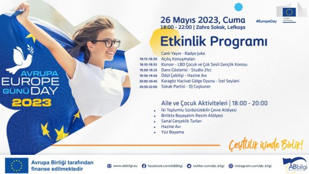 Lefkoşa’da yarın “2023 Avrupa Günü” etkinliği düzenleniyor