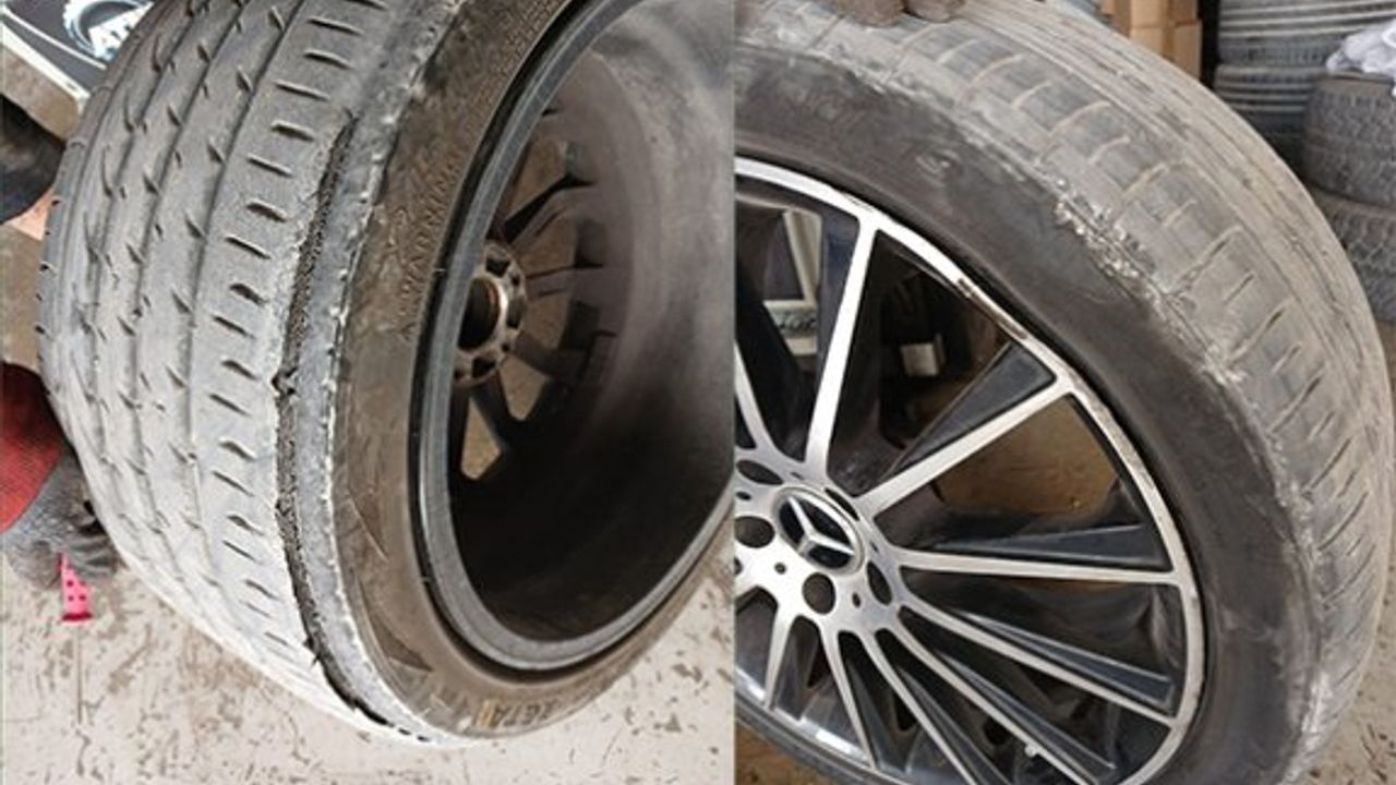 Mağusa yollarına ne lastik ne de jant dayanıyor