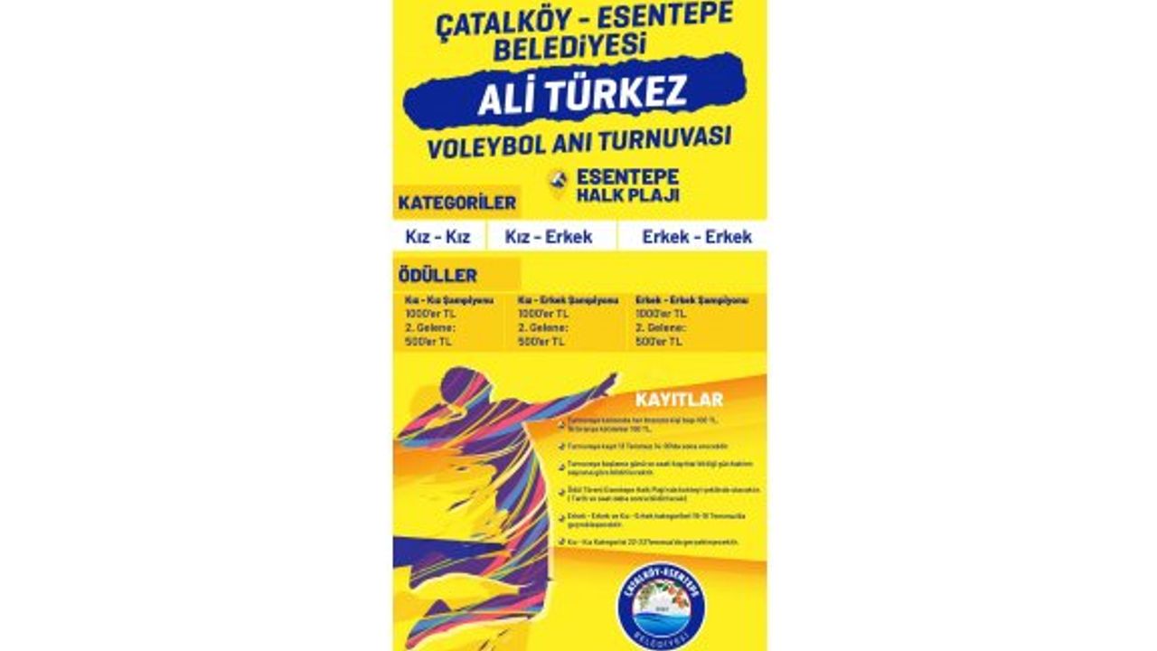 Esentepe’de plaj voleybolu heyecanı başlıyor