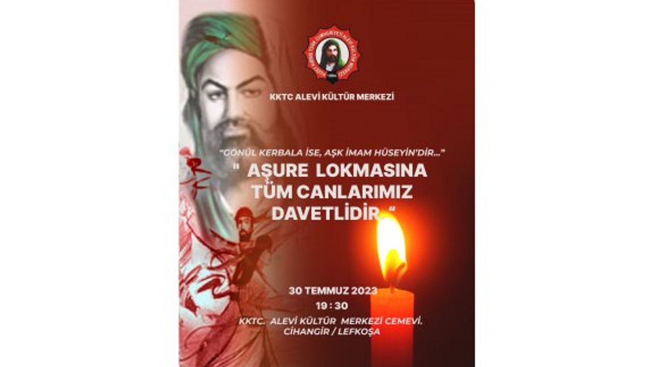 KKTC Alevi Kültür Merkezi Pazar günü “Aşure Lokması” etkinliği düzenleyecek